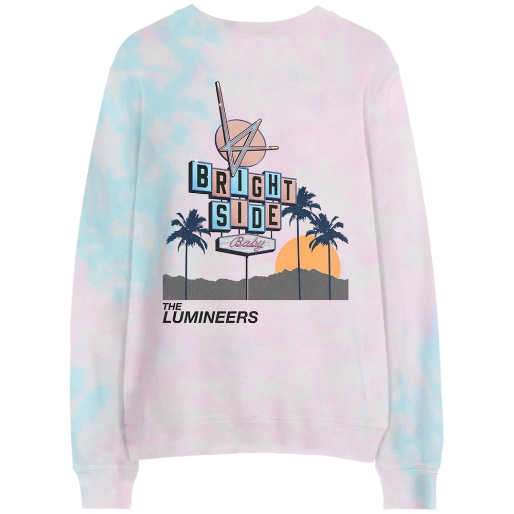 The Lumineers  bright side. Tie dye Graphic Sweatshirt
